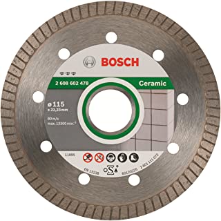 Bosch Professional - Disco de corte de diamante Best for Ceramic Extra-Clean Turbo- 115 x 22.23 x 1.4 x 7 mm