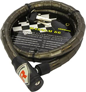 Bottari Spa 64921 Magnum 66 Cable antirrobo con candado y Llave de diametro 18 mm- 1000 mm- Color Negro