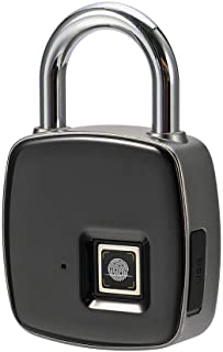 Candado de huellas dactilares- Smart sin llave- impermeable- USB- recargable- apto para puerta de casa- maleta- mochila- gimnasio- bicicleta- oficina