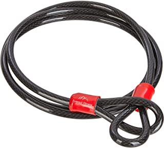 Everest Fitness - Cable universal de acero revestido de plastico- cable de acero para bicicleta- perfecto como candado de cable y candado para bicicleta- cuerda de correa robusta- cable de seguridad