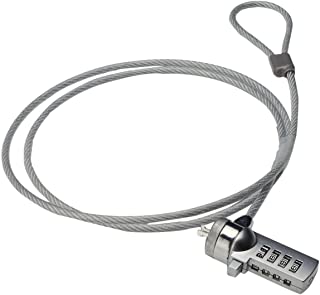 Ewent EW1241 1.5m Plata - Cable antirrobo (Plata- Cerradura con combinacion- Acero- Zinc de Acero- 1-5 m)