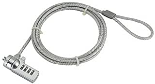 iggual IGG311417 Acero Inoxidable - Cable antirrobo (Cerradura con combinacion- Acero- 4 mm- Acero Inoxidable- Registro de codigo-combinacion)