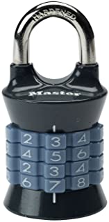 Master Lock 1535EURDGRY Candado para Vestuario con Combinacion Programable- Gris- 37 mm