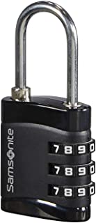 SAMSONITE Global Travel Accessories - Three Dial Light Combi Candado para Equipaje 7 Centimeters 1 Negro (Black)