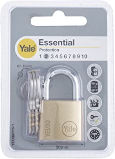 Yale YE1-30-115-1-B Candado de Seguridad de Arco Corto- 30 mm